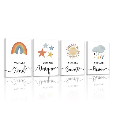 #ad Girls Room Decor Colorful Framed Wall Art Inspirational Wall Decor for Baby... $36.29