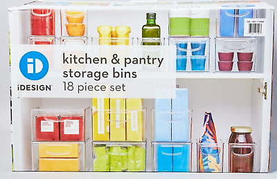 #ad iDESIGN Kitchen and Pantry Storage Bins 18 Piece Set $64.79