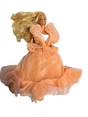 #ad Vintage Barbie quot;Peaches n Creamquot; Doll with Original Dress amp; Boa Mattel $105.98