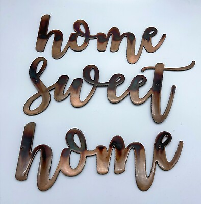 #ad Home Sweet Home Metal Wall Art Accents approx 4quot; tall $34.19