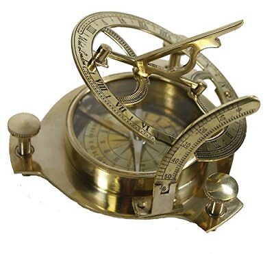 #ad 3quot; Sundial Compass Solid Brass Sun Dial Rustic Vintage Home Decor Gifts $25.61