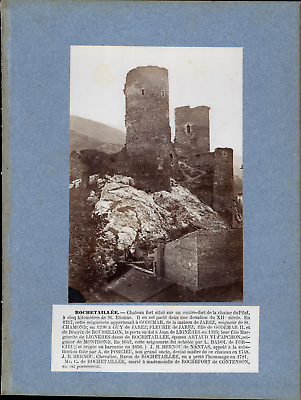 #ad France Rochetaillée Ch teau Fort vintage print tirage damp;#039;époque 31x23 EUR 99.00