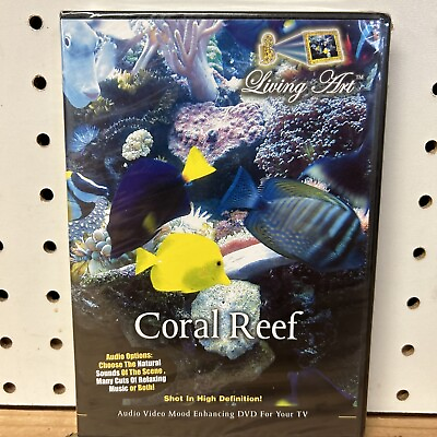 #ad Living Art Coral Reef DVD 2006 Relaxing Music Hi Definition New Sealed Ocean $12.99