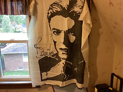 #ad Vintage David Bowie Satin Wall Hanging 39 X 54 $33.00