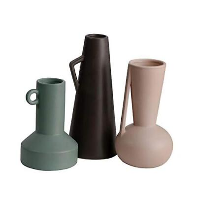 #ad Modern Ceramic Vase for Home Decor Set of 3 Morandi Multicolored Decorative $34.16