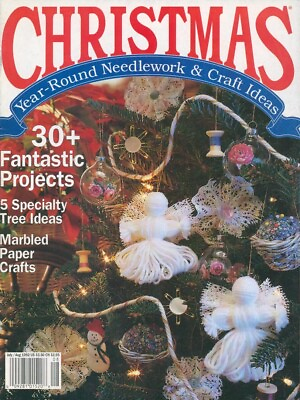 #ad #ad Christmas Needlework amp; Craft Ideas Jul 1992 Crochet Nativity Foyer Kitchen Tree $10.75