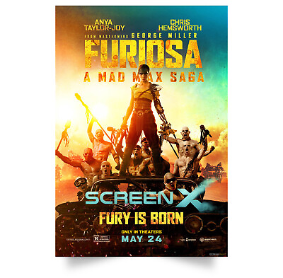 #ad Furiosa: A Mad Max Saga Poster Wall Art Decor Home $29.99