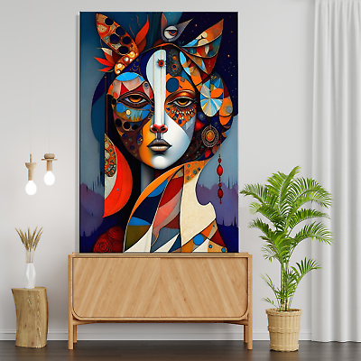 #ad #ad Girl Abstract Canvas Painting Canvas Wall Art Home Decor Posters Prints Pictures $19.99