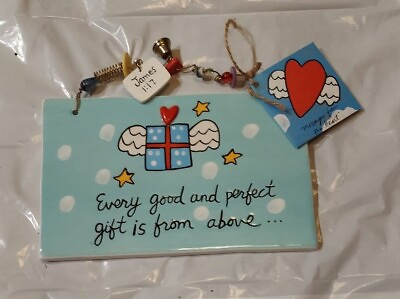 #ad Messages From The Heart quot;Every Good and Perfect Gift is From Abovequot; Plaque $7.00