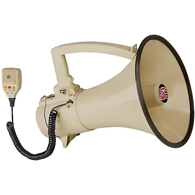 #ad 5Core Professional Megaphone Bullhorn Cheer Horn Mic Recording Siren 100W PMPO $84.99