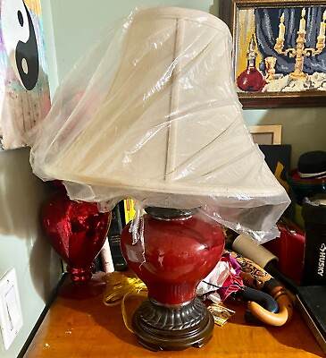 #ad #ad Vintage Oriental Accent 20” Table Lamp $20.00