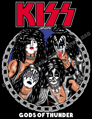#ad Kiss Digital Download Image Rock Band Photo Wallpaper Printable Art W07 $0.99