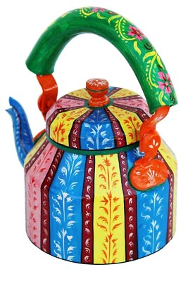 #ad #ad Indian Hand Painted Tea Kettle Set Kitchen Decorative Coffee Serving Kettle Set $53.24