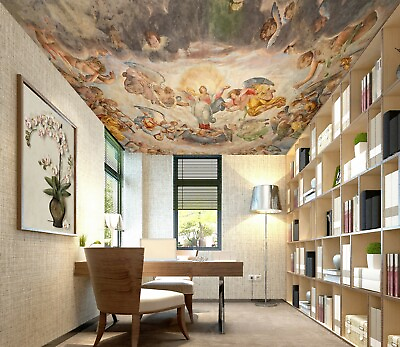 #ad 3D Religious Art ZHU591 Ceiling Wall Paper Wall Print Decal Wall Deco Amy $469.99