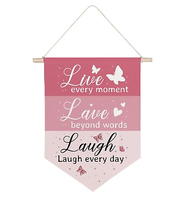 #ad Live Laugh Love Wall DecorGirls Room DecorNursery Wall DecorCanvas Hanging... $22.49