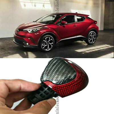 #ad DIY For Toyota C HR 2016 2021 Carbon Fiber Interior Gear Shift Knob Stick Head $192.10