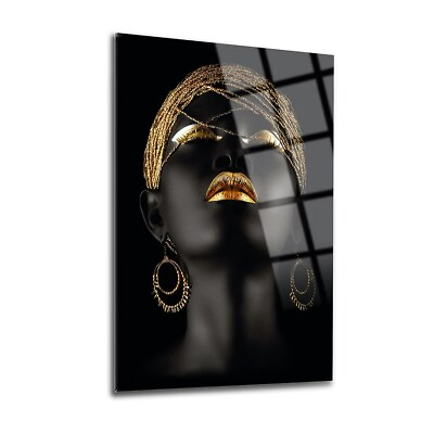 #ad #ad Woman 2 Premium Tempered Glass Wall Art Fade Proof Home Decor Wall Art $149.00