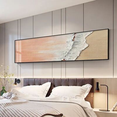 #ad Wall Art Canvas Abstract Seaside Posters Modern Painting Banner Home Decorative $24.74