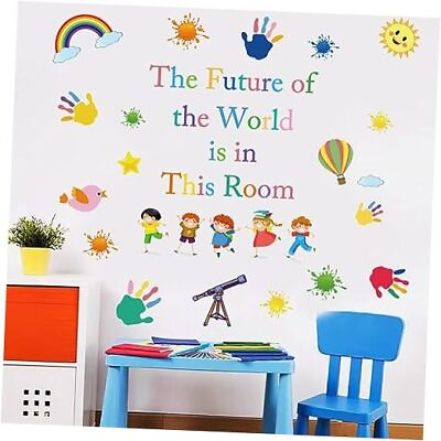 #ad Wall Stickers for Kids Wall Decor Colorful Inspirational Wall Decals $18.83