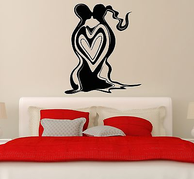 #ad Wall Stickers Vinyl Decal Abstract Love Couple Romantic Bedroom Decor ig1806 $29.99
