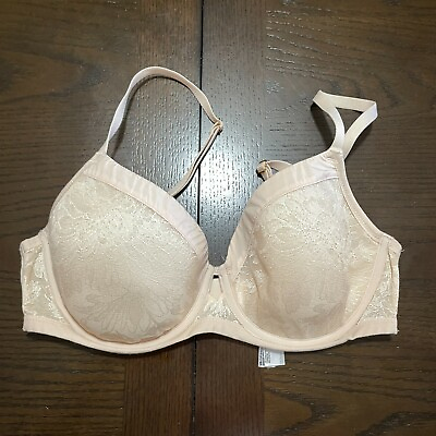 #ad Soma Lightest Lift Modern Coverage Bra 34D Underwire Convertible Straps Nude $23.00