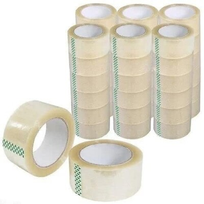 #ad Packing Tape 36 Rolls 110 Yards 2 Mil 330 ft Clear Carton Sealing Tapes $36.99