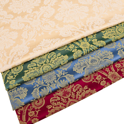 #ad DIY Floral Fabric Jacquard Retro Classic Sofa Cushion Curtain Cloth Home Decor $29.42