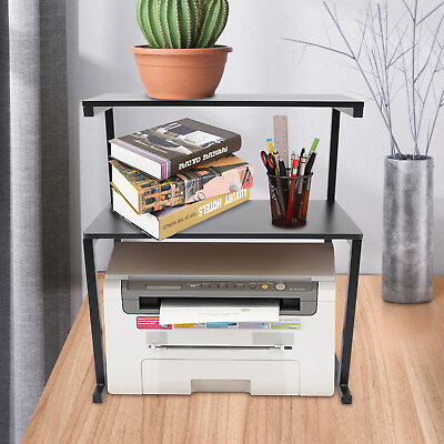 #ad 3 Tier Modern Printer Table Stand Storage Shelves For Home Office 52.5x36x63.2cm $36.01