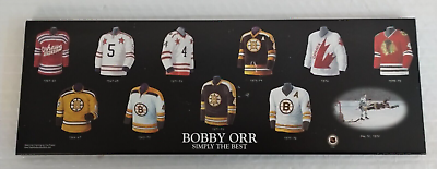 #ad #ad BOBBY ORR SIMPLY THE BEST TEAM JERSEY WALL PLAQUE OSHAWA BOSTON CANADA CHICAGO C $25.00