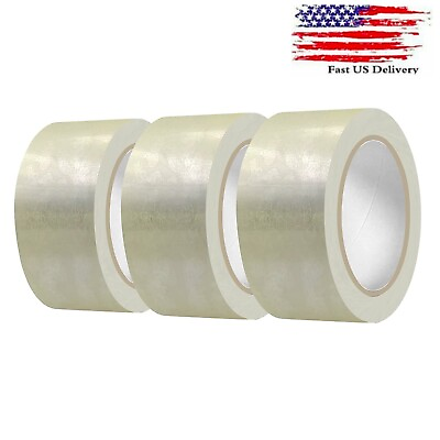 #ad 3 ROLLS Carton Sealing Packaging Packing Clear Tape 2 mil 2 x 55 yard 165 ft $8.95