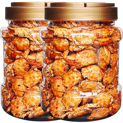 #ad #ad NEW Spicy Small Sea Crab Instant Canned Cooked Seafood Casual Deep Sea Snack $12.95