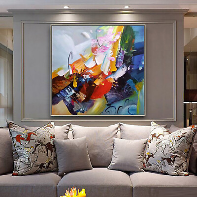 #ad Modern Wall Art Canvas Painting 100% Hand Painted Decorative Painting Large Size $99.90