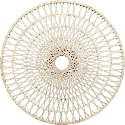 #ad 36quot; Round Wicker Wall Decor Brown Hanging Decorative Circle Rustic Decor $78.42