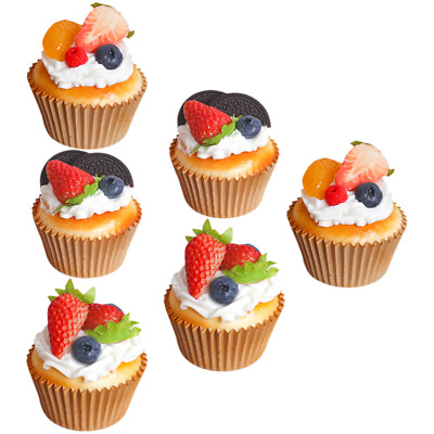 #ad 6pcs Artificial Cupcake Set for Display and Decoration $20.98