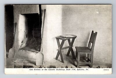 #ad Ephrata PA Pennsylvania Old Kitchen At Cloister Buildings Vintage Postcard $7.99