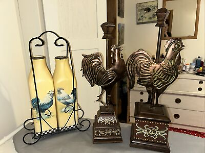 #ad set of rooster decor lot $20.00