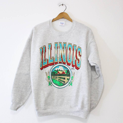 #ad Vintage Illinois Sweatshirt Large $40.60