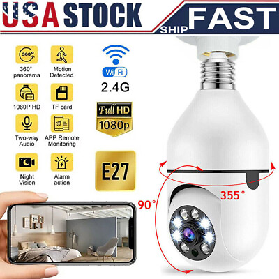 #ad Wireless Security Camera System Outdoor Home 2.4G Wifi Night Vision Cam 1080P HD $13.99