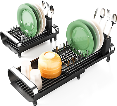 #ad Dish Drying Rack Expandable Dish Racks for Kitchen Counter Small Kitchen Dryin $36.81