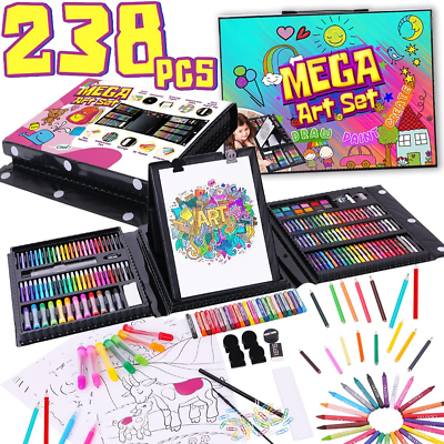 #ad Drawing Painting Art Set for Kids Paint Makers Coloring Set 238 Pieces $33.99