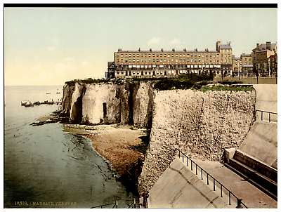 #ad Angleterre. Margate. The Fort. Vintage photochrom by P.Z Photochrom Zurich ph EUR 159.00