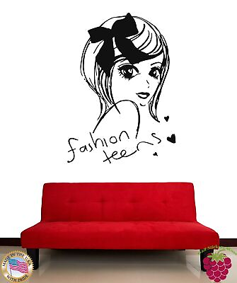 #ad #ad Wall Stickers Beautiful Girl Teen Fashion Teens Cool Decor For You z1894 $29.99