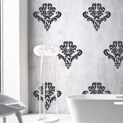 #ad #ad Damask Wall Accent Stickers Pattern Wallpaper Fancy Abstact Vinyl Design e18 $22.95