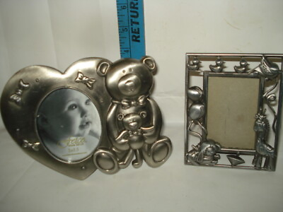 #ad #ad Malden International Pewter Baby Photo Frame 2x3quot; Fetco frame 3x3.5quot; $12.00