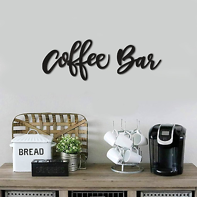 #ad Coffee Bar Wall Decor Kitchen Coffee Wooden Sign Coffee Station Letter Sign Cof $26.53