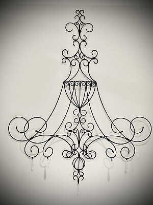 #ad Chandelier Wrought wall decorations Wall Architectural Art C $70.00