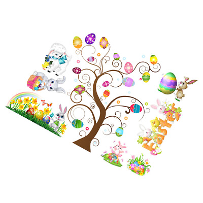 #ad #ad Easter Window Clings Wall Decorations Sticker Animal Stickers Decorate $9.00
