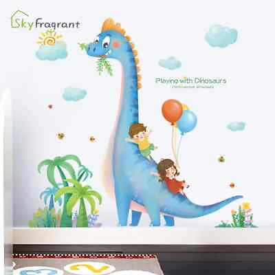 #ad #ad Creative Cartoon Dinosaur Wall Sticker Warm Self adhesive Kids Room Decoration $9.50