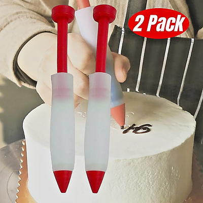DIY Decor Cake Cookie Chocolate Food Silicone Writing Pen Decorating Mold X 2 $9.99