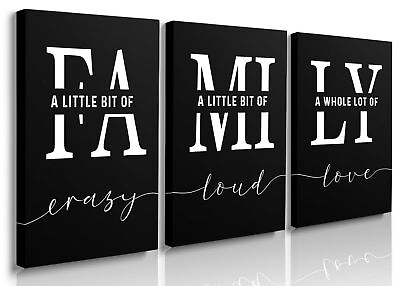 #ad Black Home Wall Art for Kitchen Dining Room Wall Decor Inspirational Quotes P... $240.59